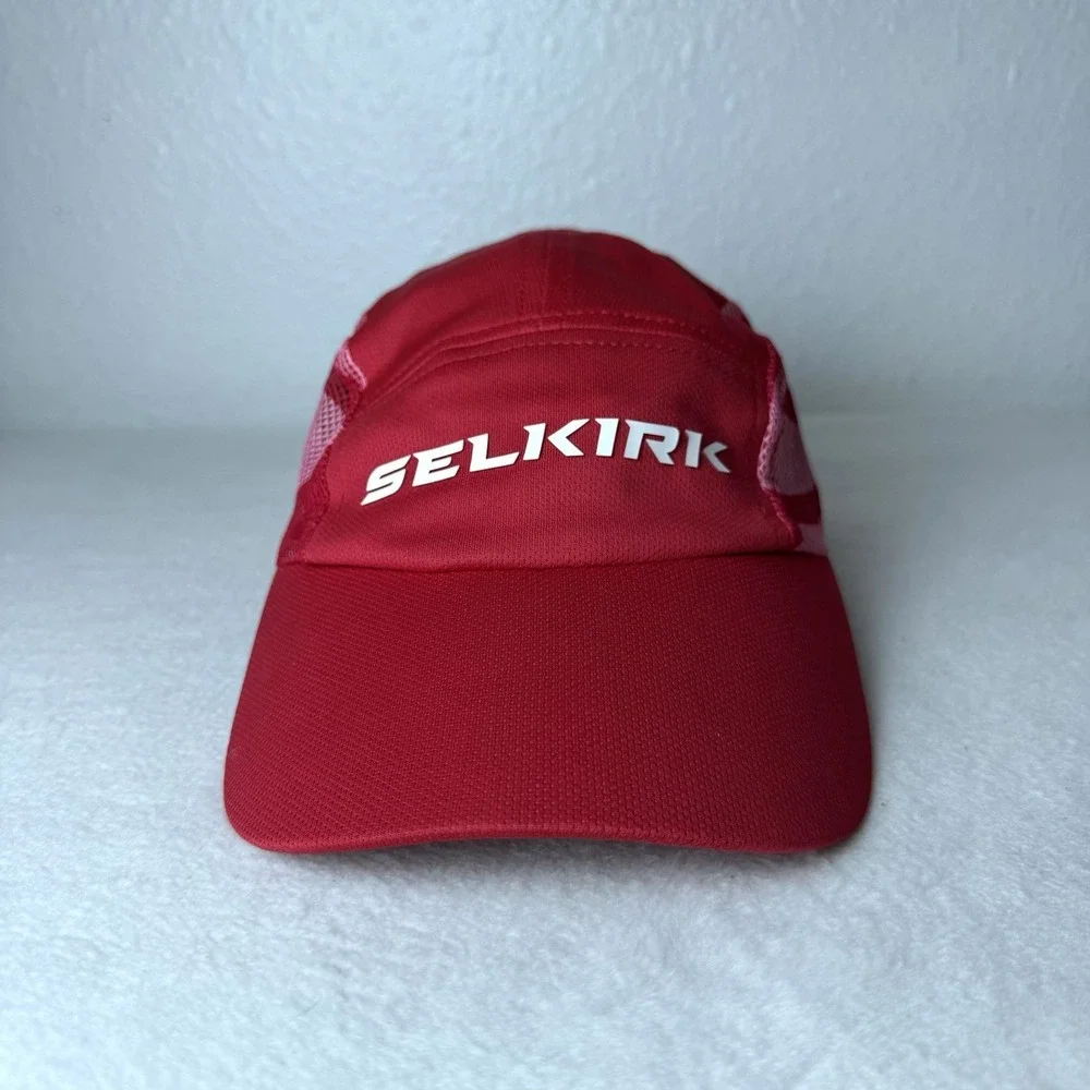 Selkirk Sport Pickleball Hat Cap Pink Adjustable Lightweight Red Pink Strapback